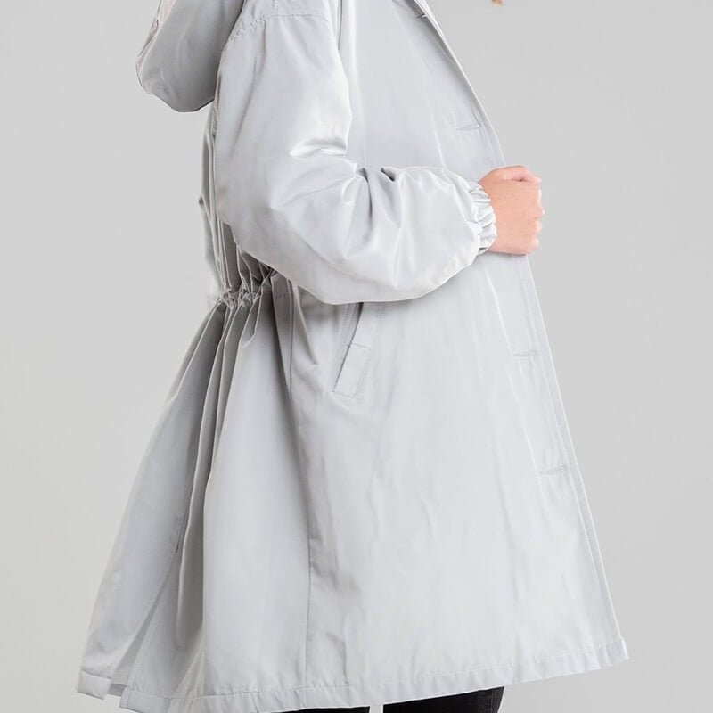 Casaco Corta Vento Trench Coat Impermeável com Capuz - Atique Store