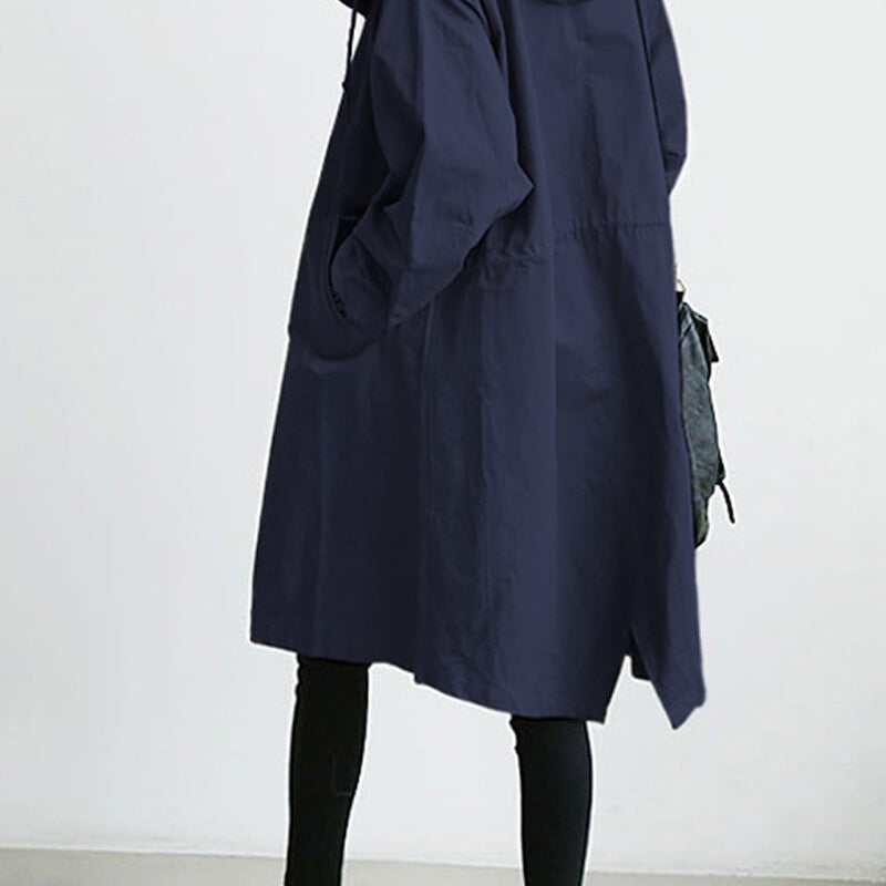 Casaco Corta Vento Trench Coat Impermeável com Capuz - Atique Store